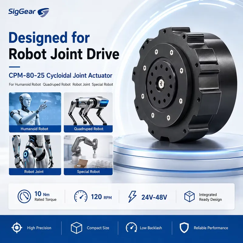 Cycloidal Reducer Bldc Motor - SigGear 80mm BLDCサイクロイドギアモーター 24V 48V 500W