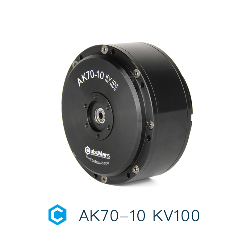 Bldc Planetary Gear Motor 48V High Torque - AK70-10 KV100 CubeMars高トルクBLDCアクチュエータ ロボット犬/外骨格用 48V一体型FOC遊星歯車モーター（エンコーダ付き）