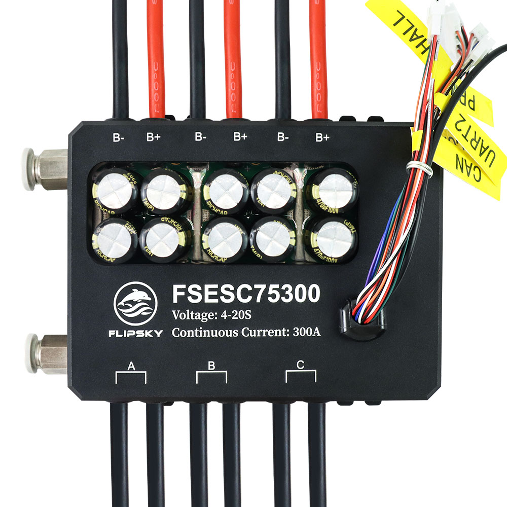 Vesc 75300 High Current Esc - Flipsky Fsesc 75300 84v 高電流 350a