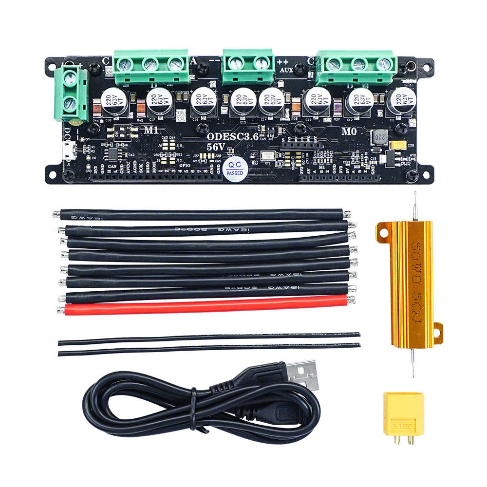 Odrive Dual Brushless Motor Controller - ODESC3.6 は、ODrive ベースの高性能ブラシレス モーター高出力デュアルドライブ コントローラー FOC