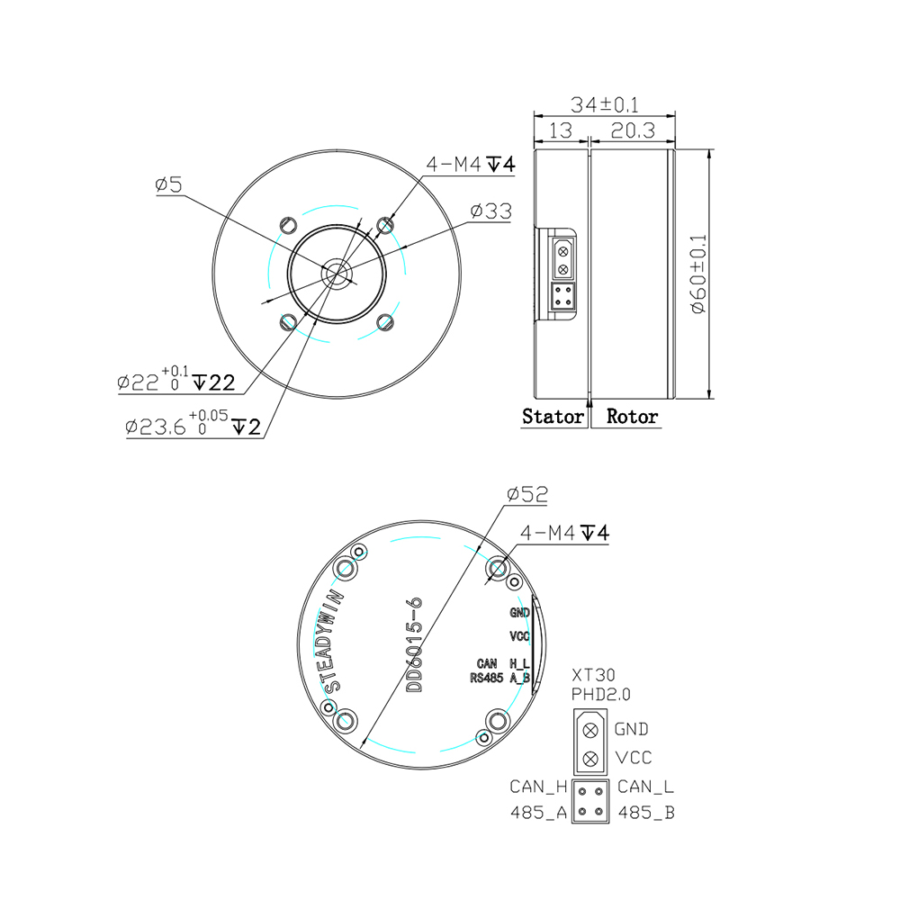 DD6015 ダイレクトドライブサーボモーター - ジンバル - Direct Drive Servo Motor Robotics のレビューと価格